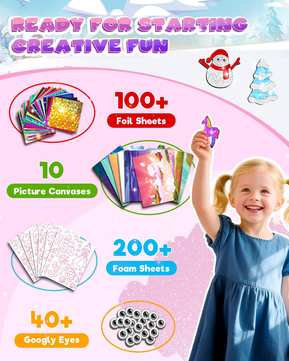 Baobrava Foil Art Kit travel-friendly toy for quiet creativity.