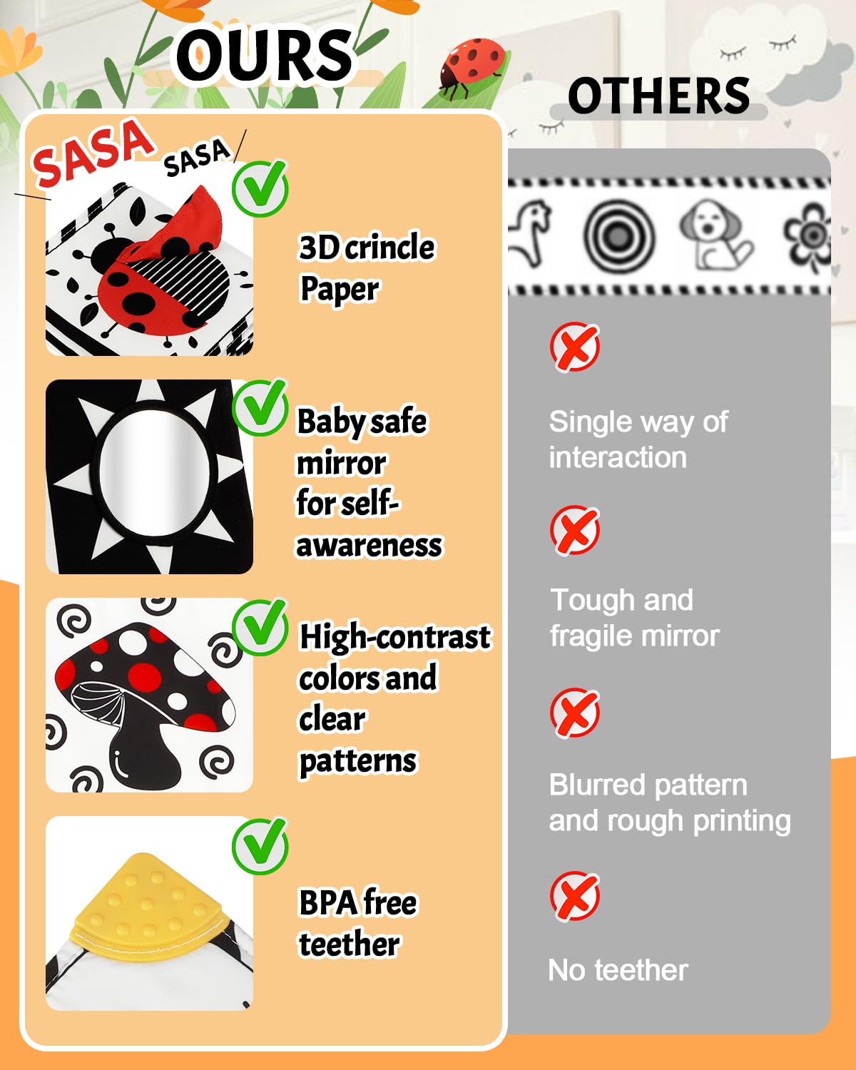 Baobrava machine-washable fabric for quick cleanup after play.