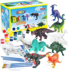 BAODLON dinosaur painting kit figurines ready for colorful decorating