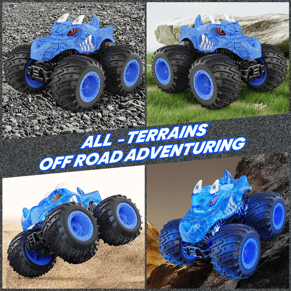 BAODLON RC Monster Truck LED lights illuminate exciting night races