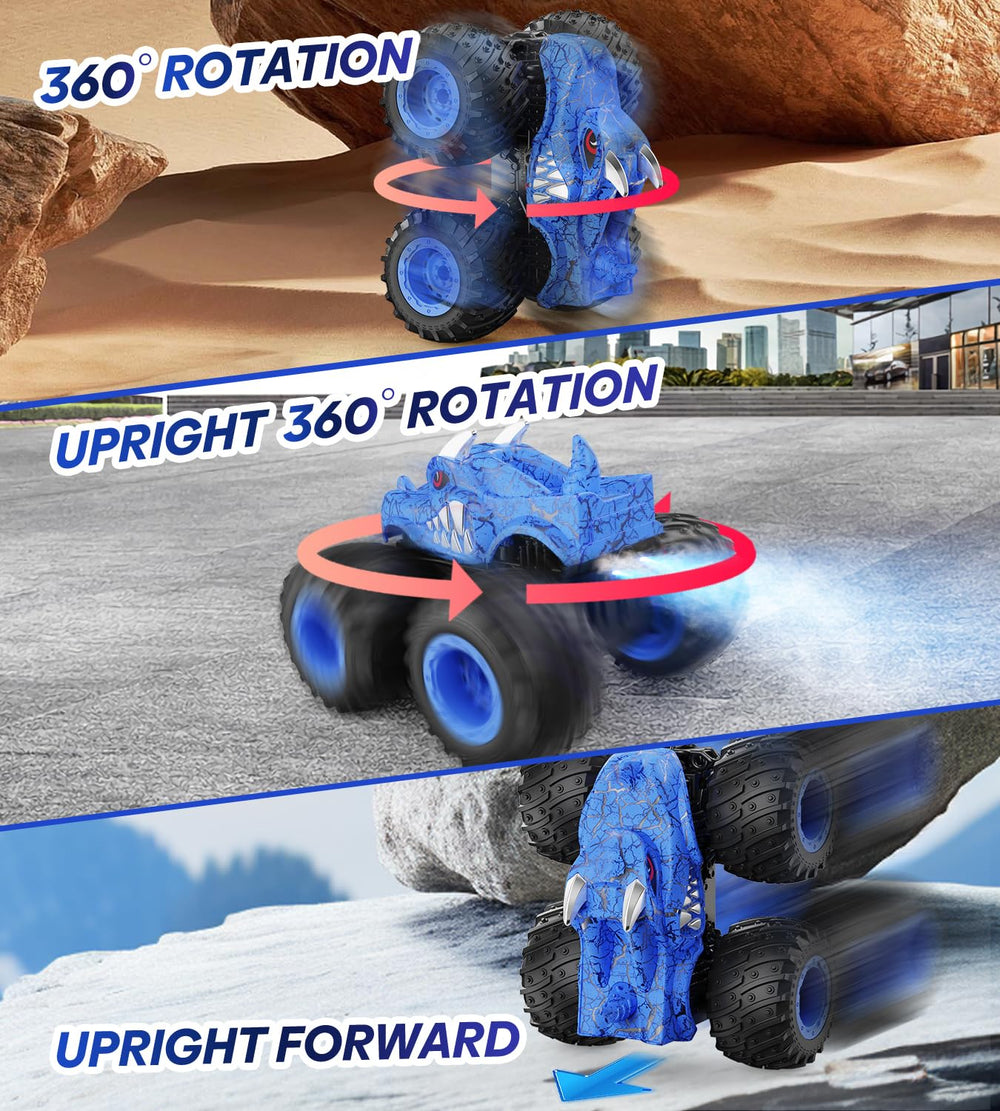 BAODLON RC Monster Truck nocturnal play scene highlights glow effects