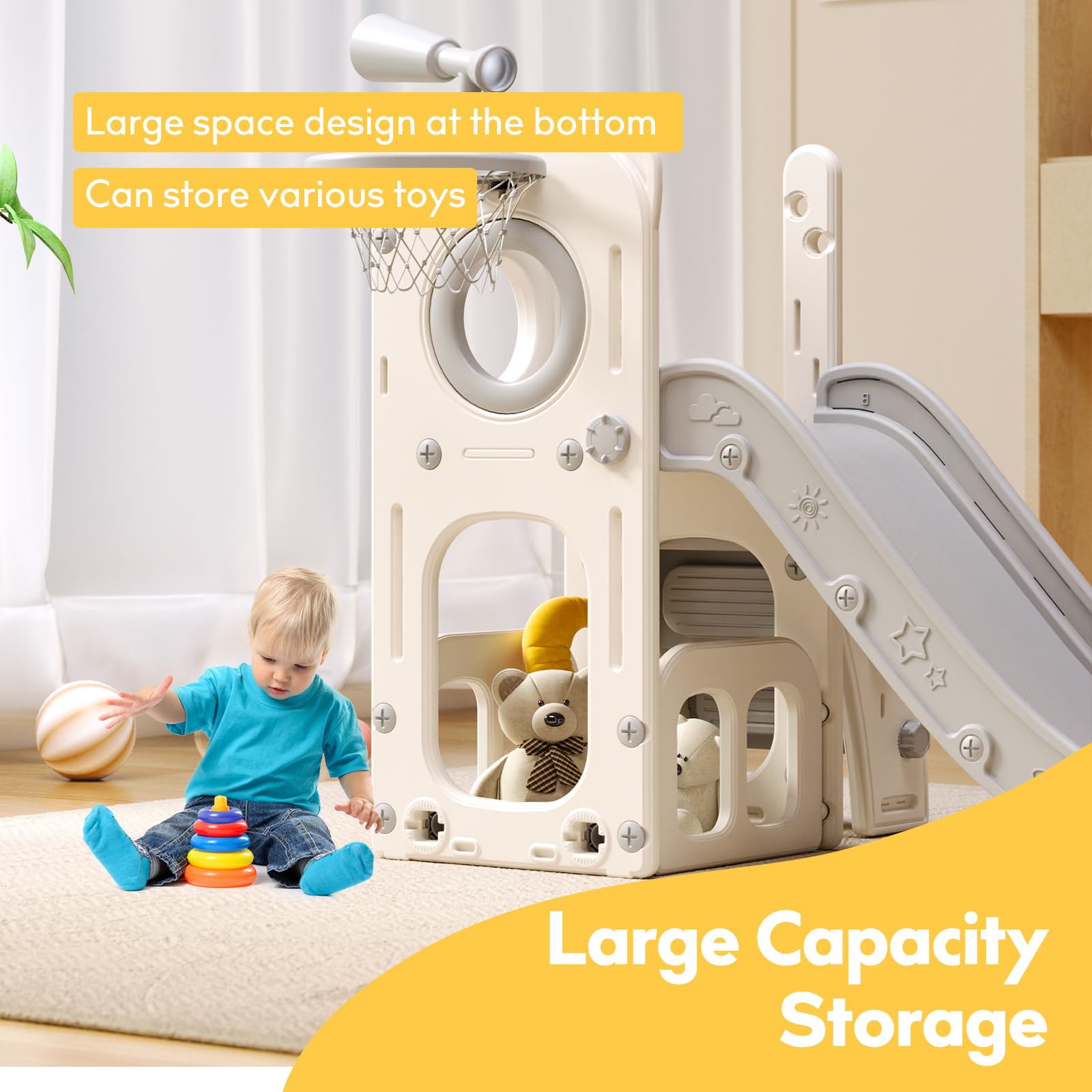Baotree 6-in-1 playset ball accessory supports variety.