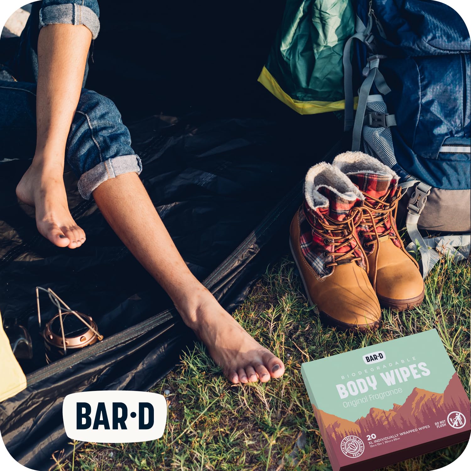 Bar-D Mountain Gear 20-count box ideal for travel kits.