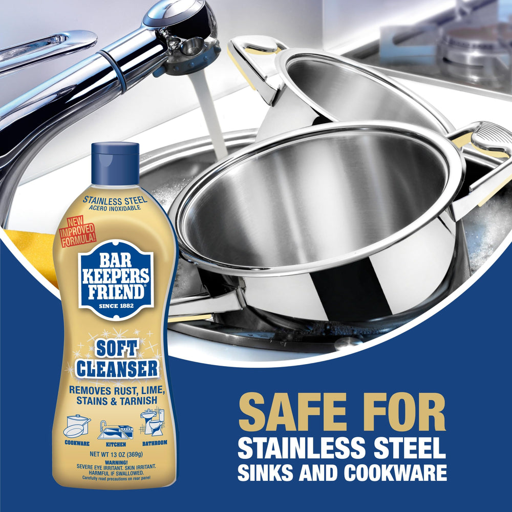 Bar Keepers Friend Bundle helps outdoor grill and patio cleaning.