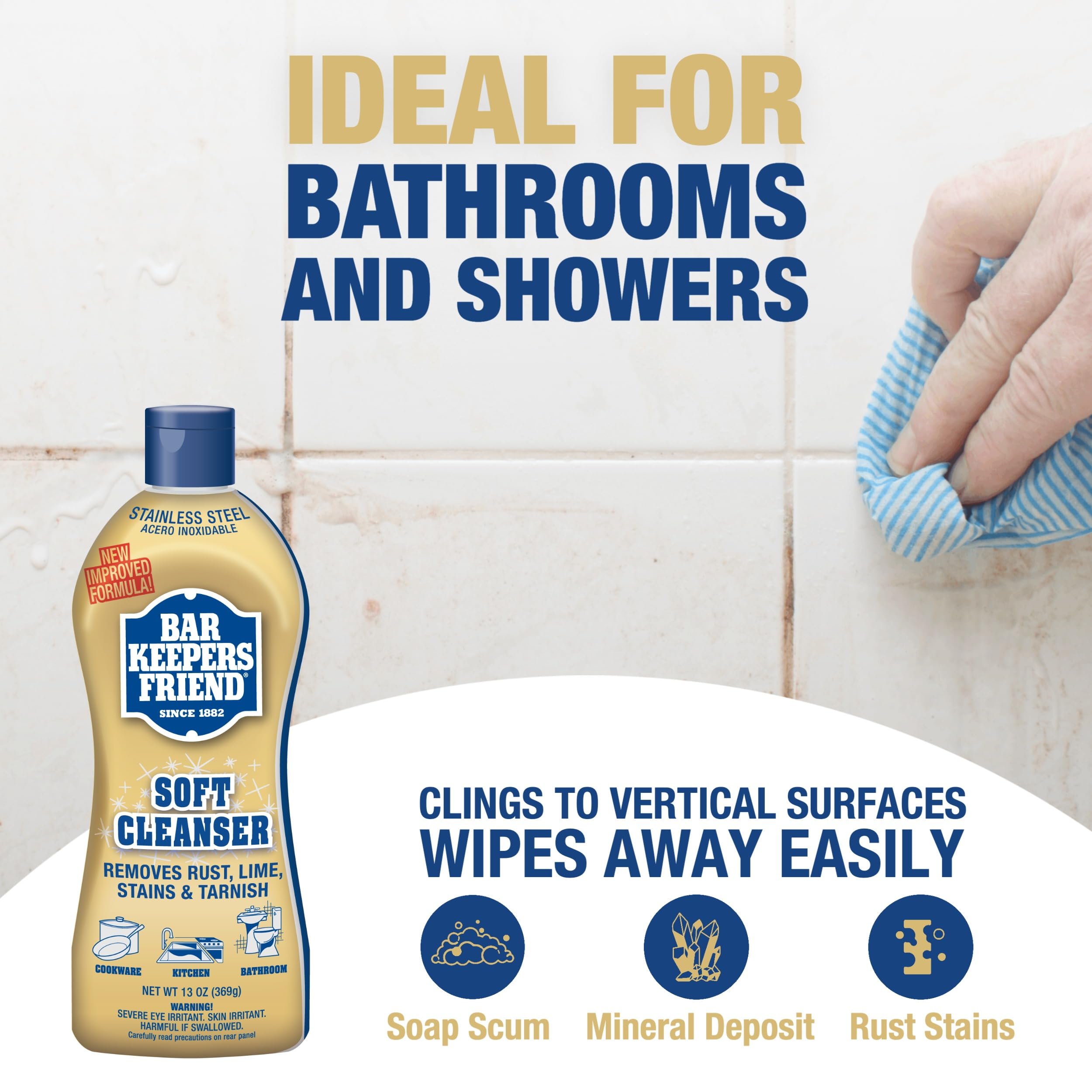 Bar Keepers Friend Bundle ideal for sinks and backsplashes.