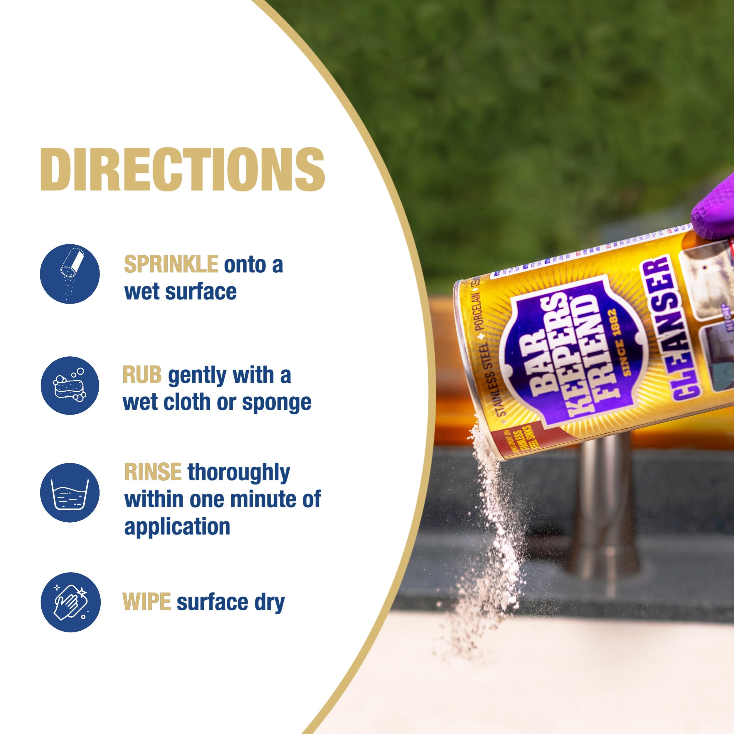Bar Keepers Friend powder cleanser oven degreaser targets baked-on grease
