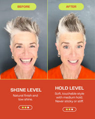 Hands emulsifying Barb Soft Clay Pomade for smooth, flexible hold.