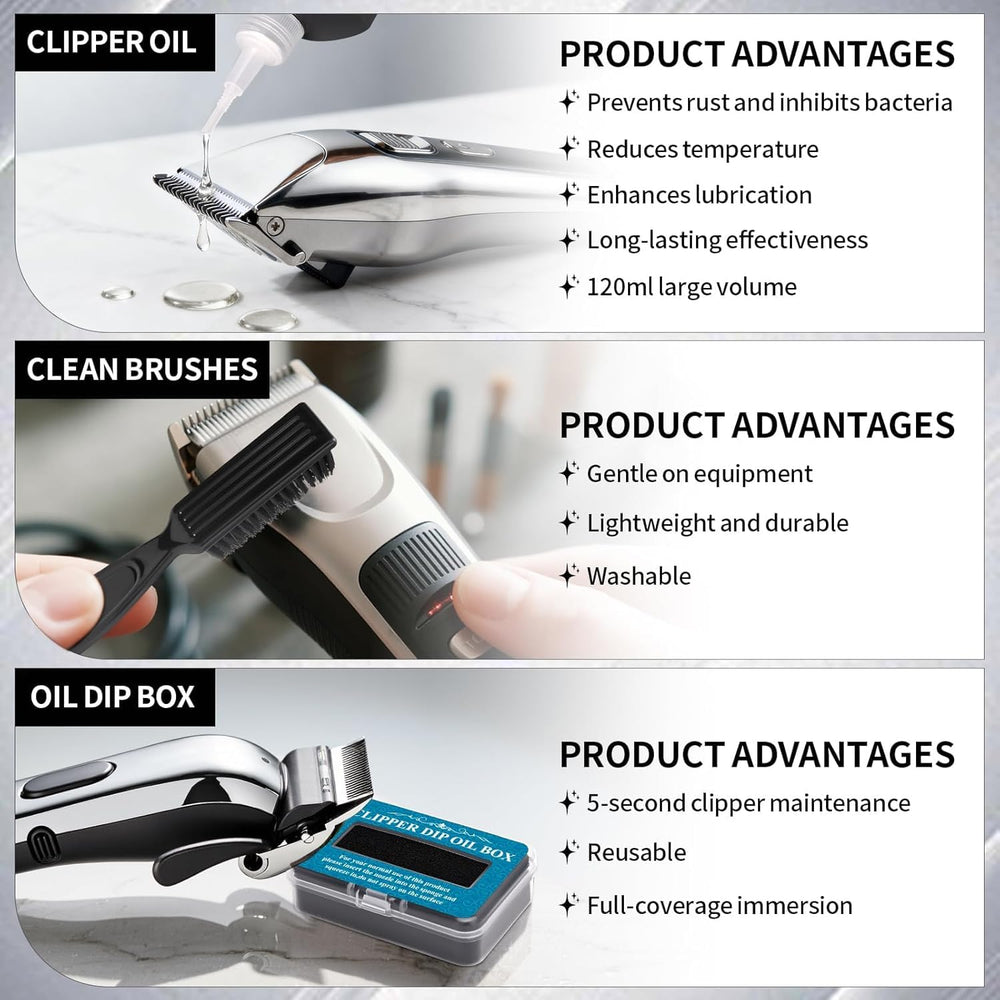BarberTop barber brush cleaning head cleans crevices without scratching.