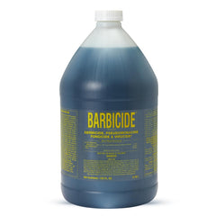 BARBICIDE Gallon bottle pour shows easy dilution for reliable salon sanitization.
