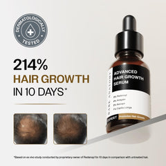 Bare Anatomy serum applied to dry scalp at roots