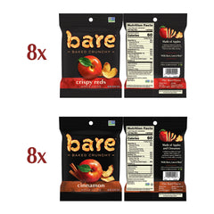 Bare Baked Crunchy Apple Chips Cinnamon flavor, warm aroma and crunchy texture.