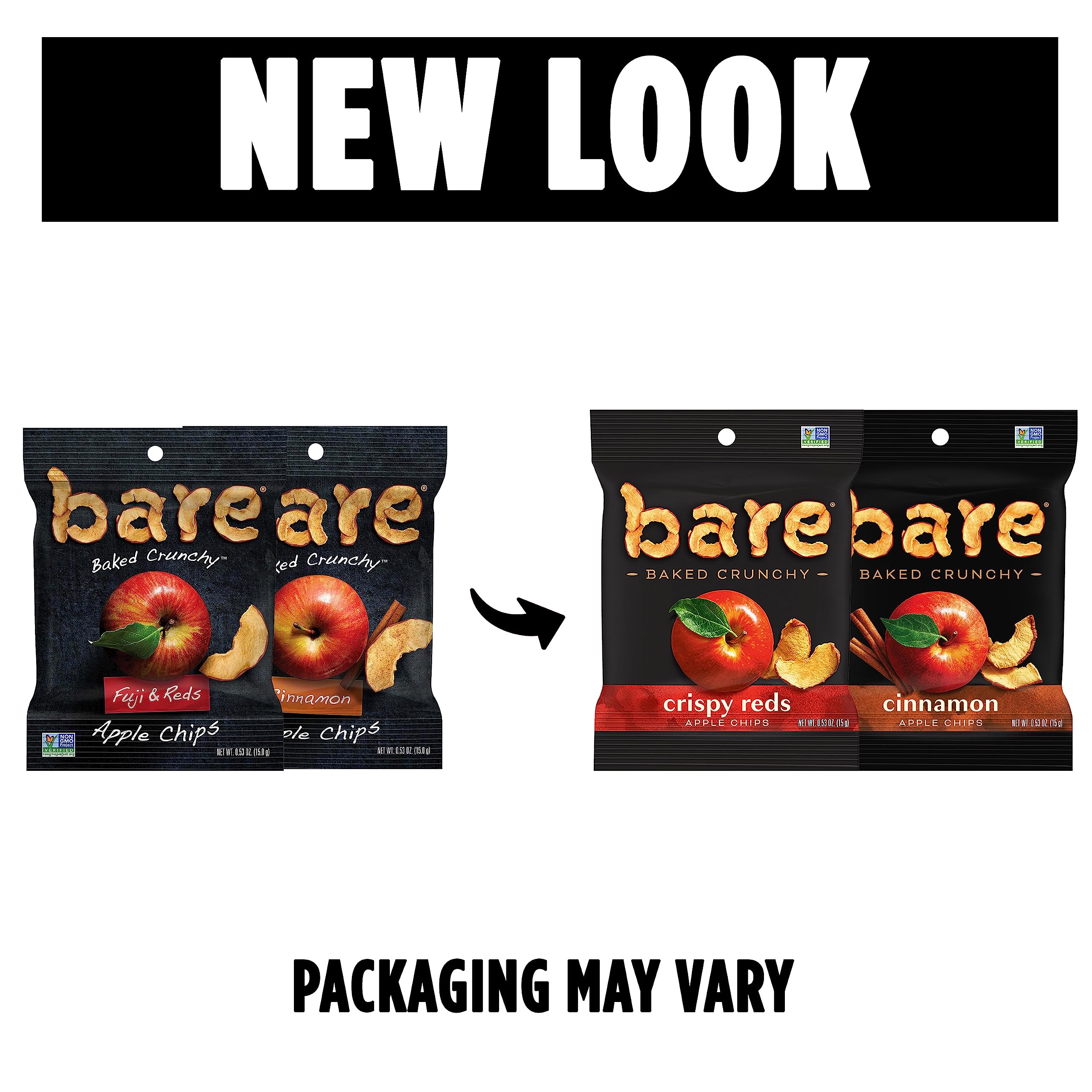 Bare Baked Crunchy Apple Chips on the go, portable and tasty snack option.