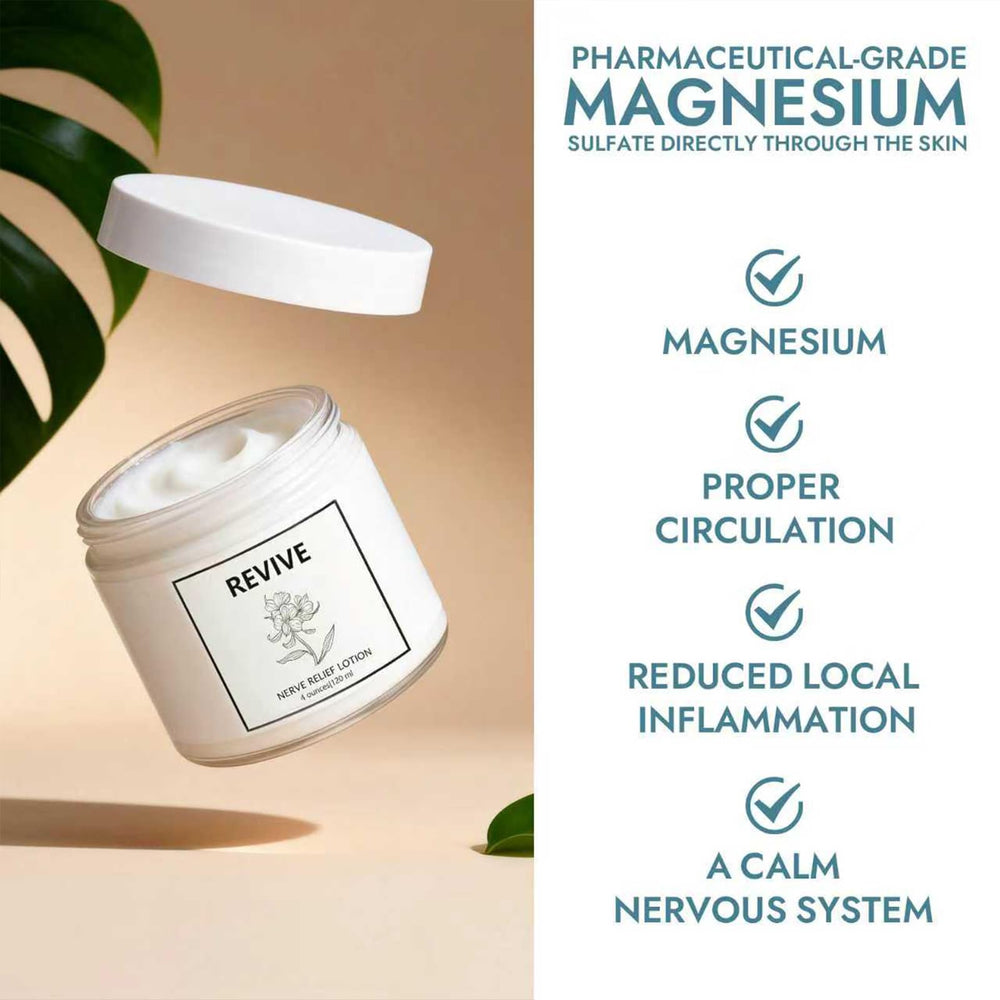 Bare Basics Revive Nerve Relief Cream targets feet, hands, knees for moisture and comfort.