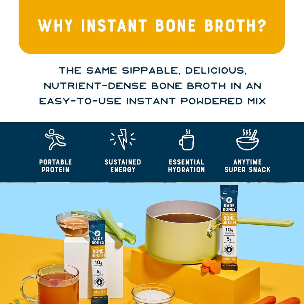 Bare Bones 10g protein per serving note signals a satisfying snack option.
