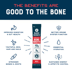 Bare Bones nutrition panel shows 10g protein per serving
