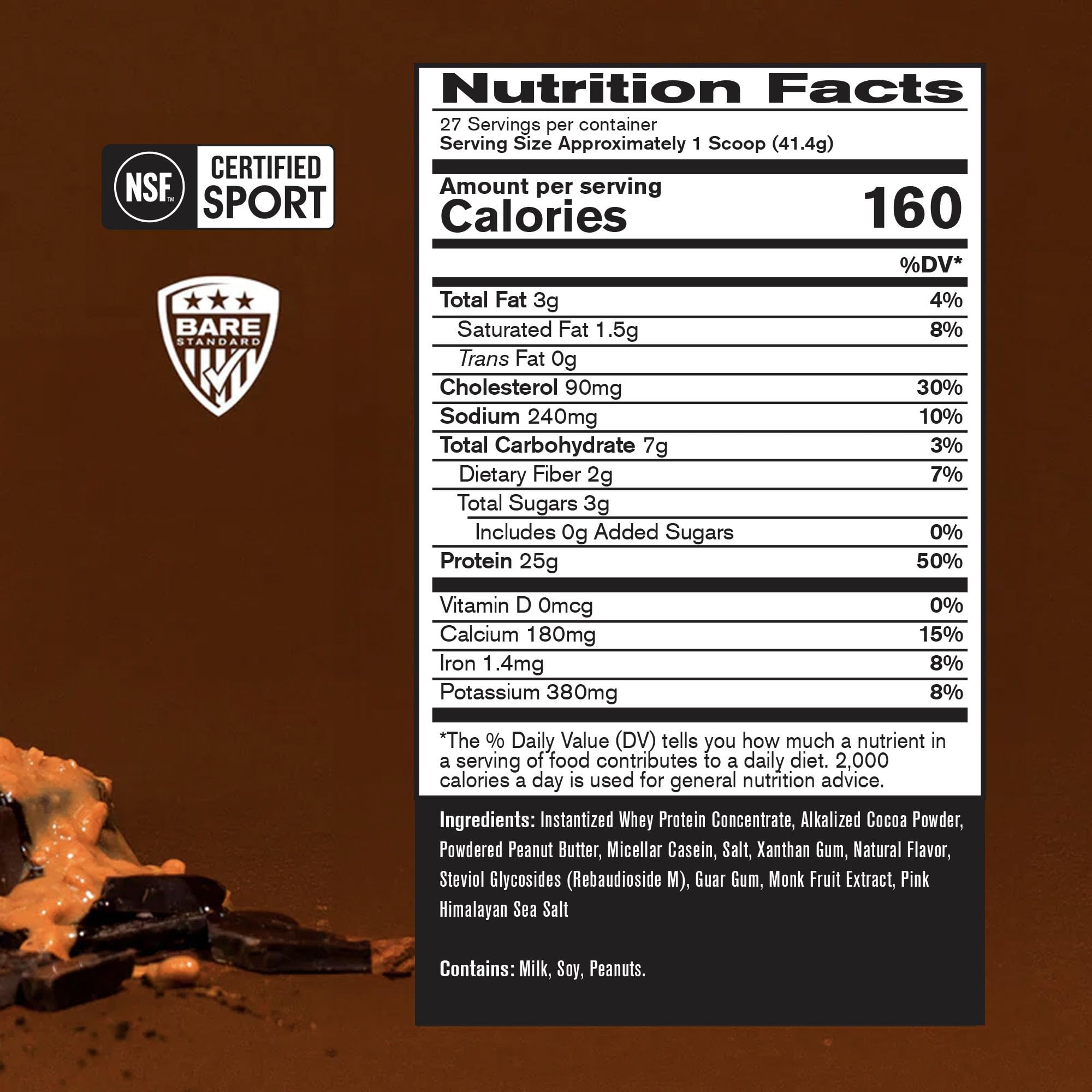 BARE PERFORMANCE NUTRITION BPN shake with scoop showing mixability for quick drinks