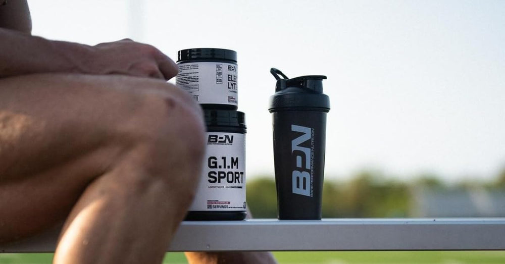 Bare Performance Nutrition G1.M bottle shows 25 servings and Salted Watermelon flavor.