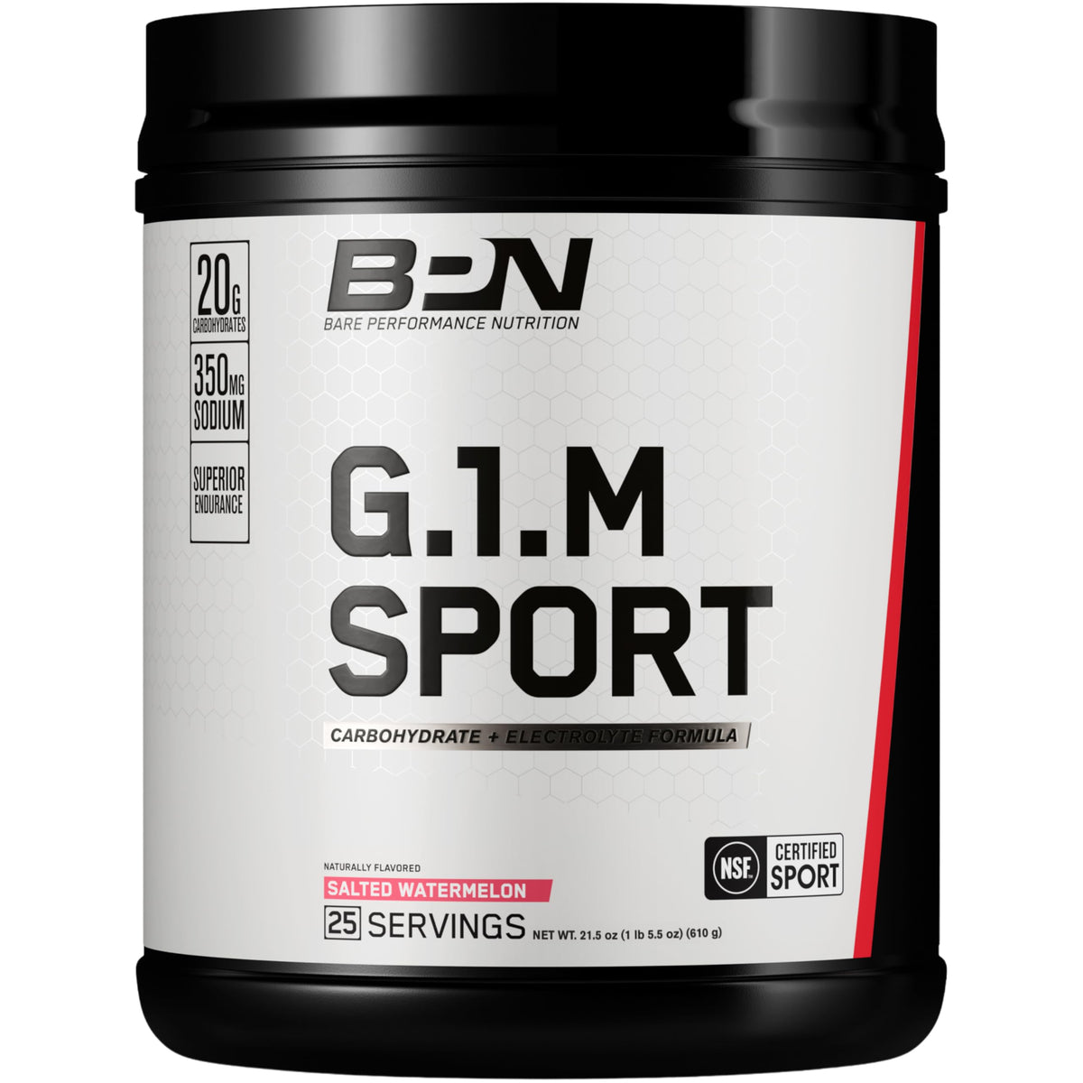 Bare Performance Nutrition G1.M Salted Watermelon bottle ready for endurance training.