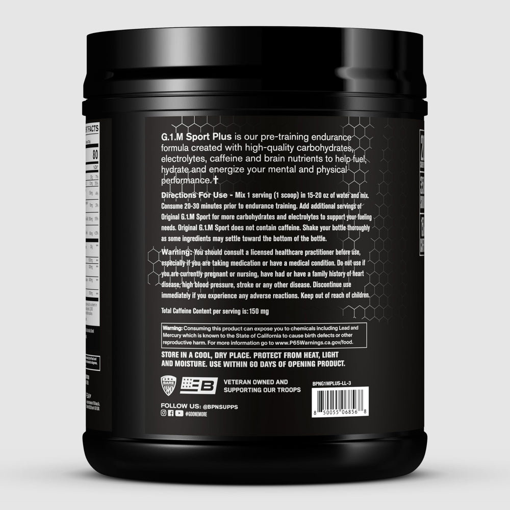 G1M Sport+ scoop close-up highlighting precise serving for workouts