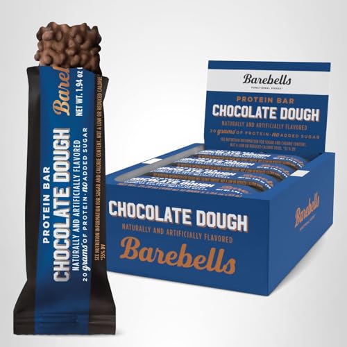 Barebells Chocolate Dough Bar breakfast idea for quick protein start.