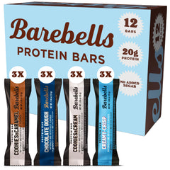 Barebells Cookies Cream bar with soft texture, a high-protein snack option.