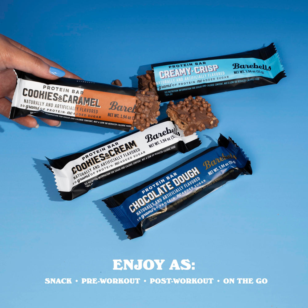 Barebells On-the-Go snack setup ideal for busy mornings.