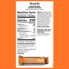 Barebells bar creamy layer and peanut bits, ideal for a quick snack.