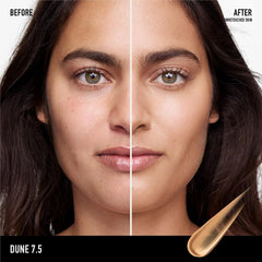 bareMinerals Complexion Rescue with hyaluronic acid providing moisturized, plump-looking skin.