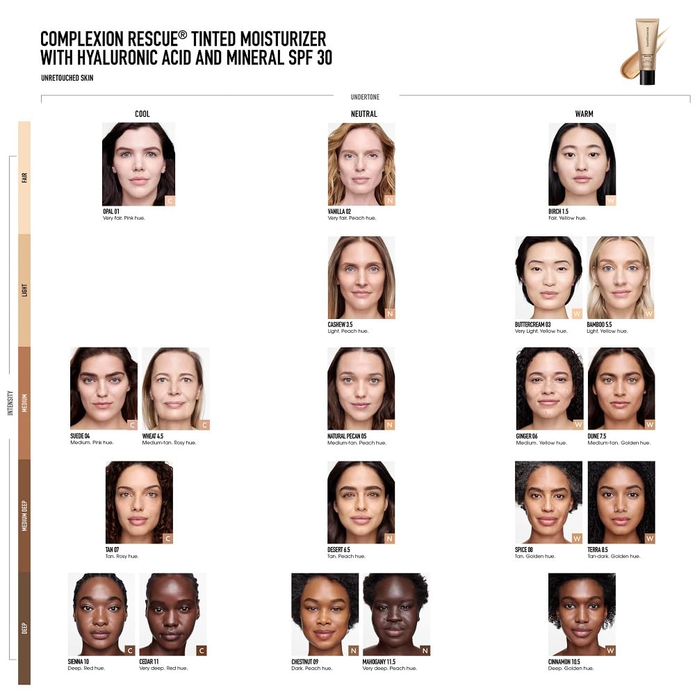 BareMinerals Complexion Rescue olive-derived squalane nourishes skin