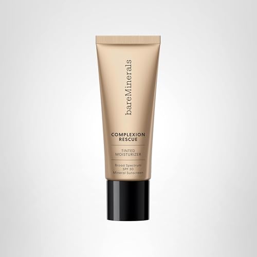 bareMinerals Complexion Rescue swatch on arm with dewy glow