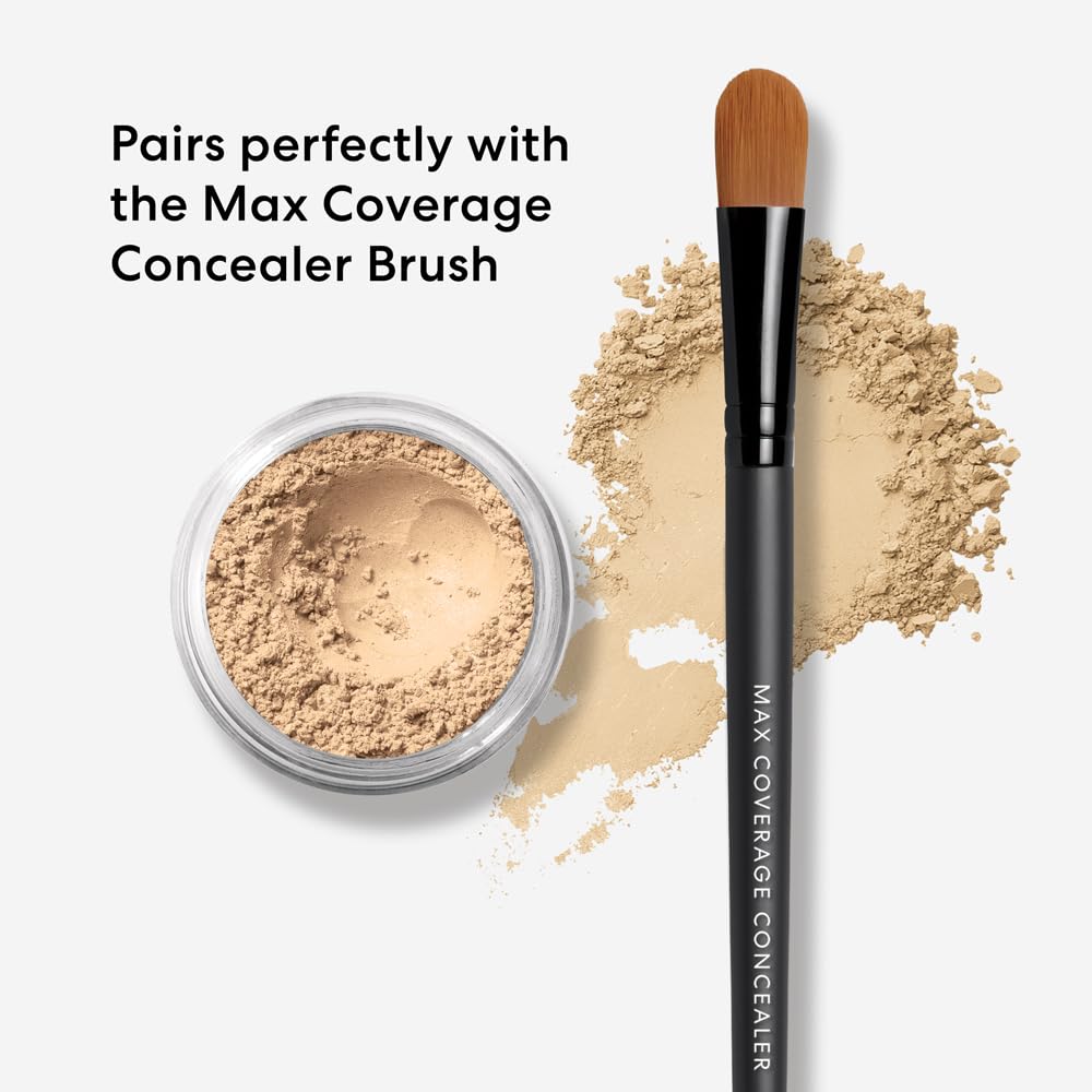BareMinerals Well Rested powder dispensed with soft brush for easy application.