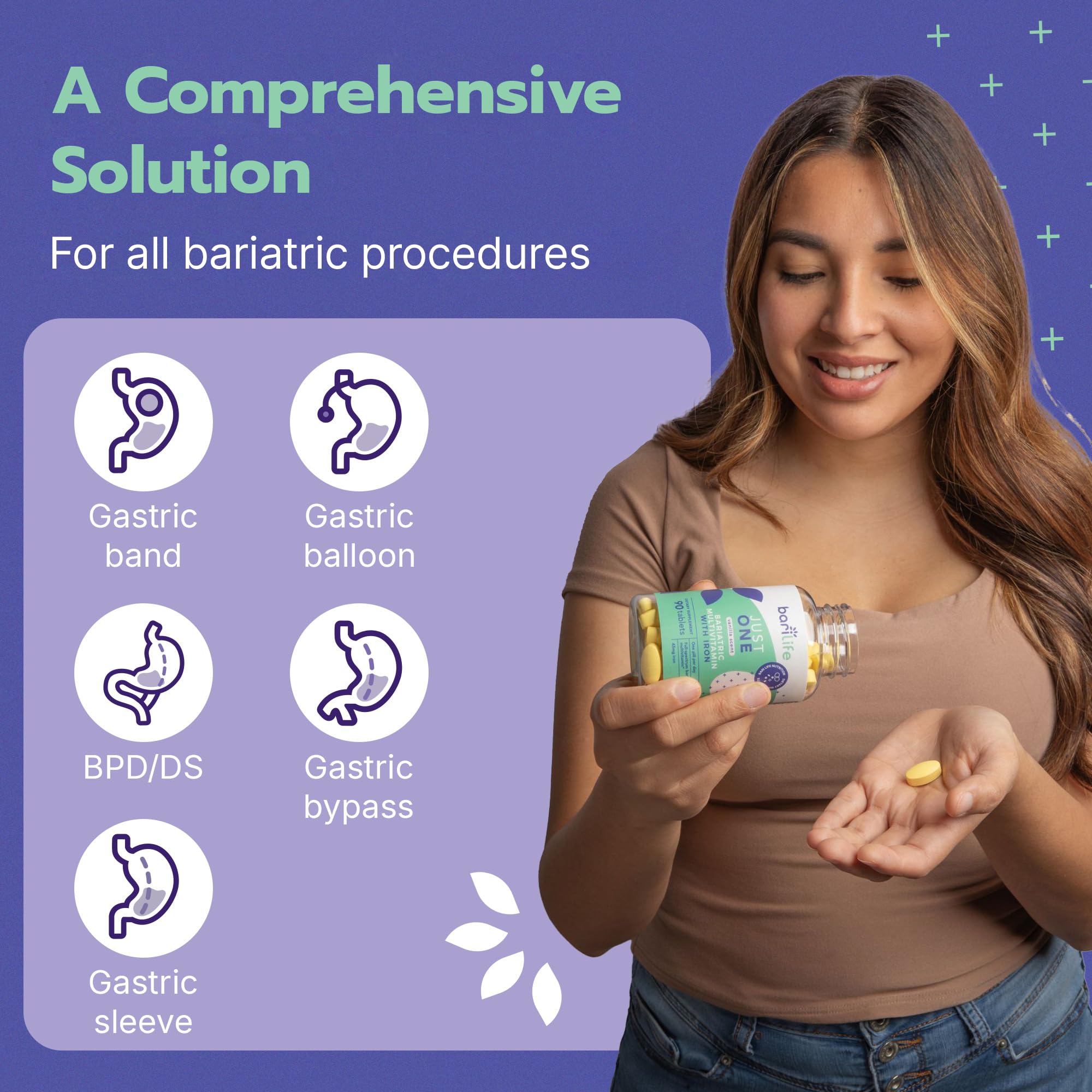 Bari Life Just One 90-count packaging supports long-term use.