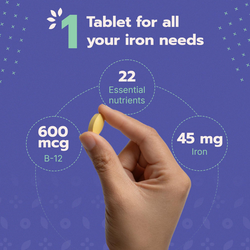 Bari Life Just One iron content and nutrients aligned with guidelines.