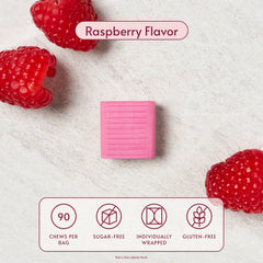Front view of Bariatric Advantage packaging for Calcium Citrate Chewy Bites raspberry
