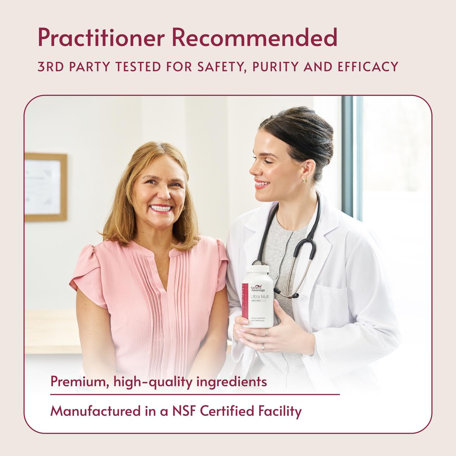 Bariatric Advantage Ultra Multi with Iron package view supports post-surgery planning.