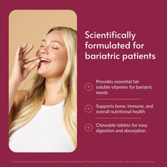 Bariatric Advantage water-miscible D3 chewables aid absorption in a tropical-fruit formula.