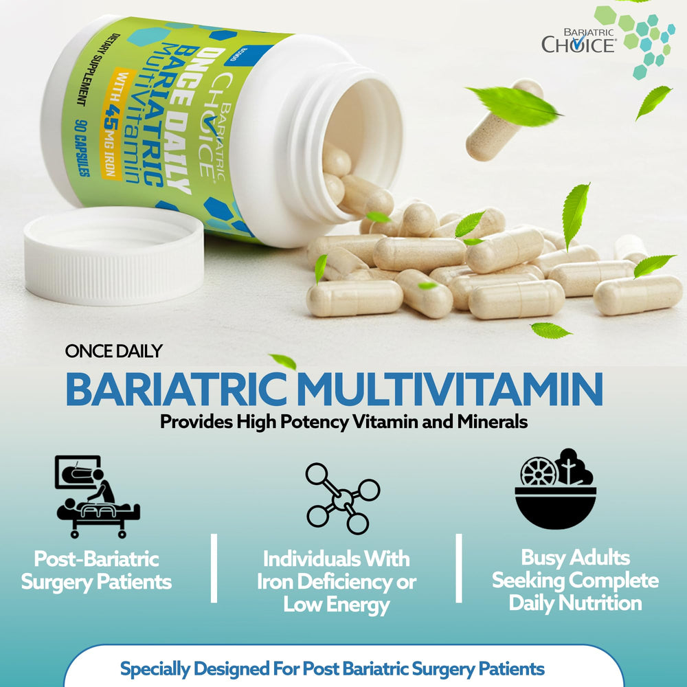 Bariatric Choice gluten-free and lactose-free formula promotes gentle digestion.