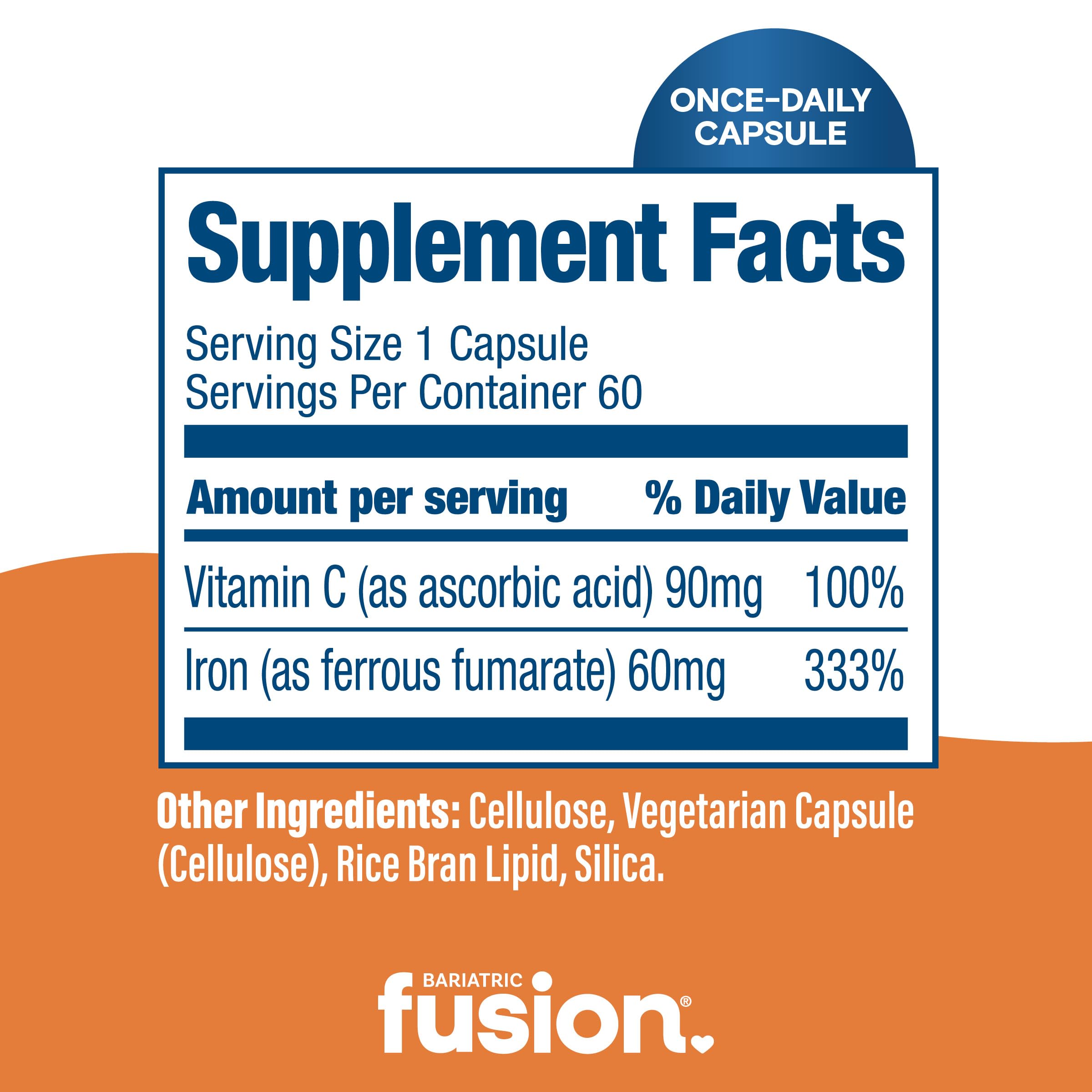 Bariatric Fusion gluten-free seal shows suitability for sensitive diets.
