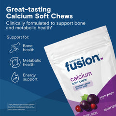 Bariatric Fusion calcium chews close-up texture highlights soft chew.