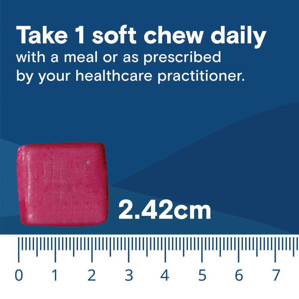 Bariatric Fusion Iron soft chews adults taking one chew daily.