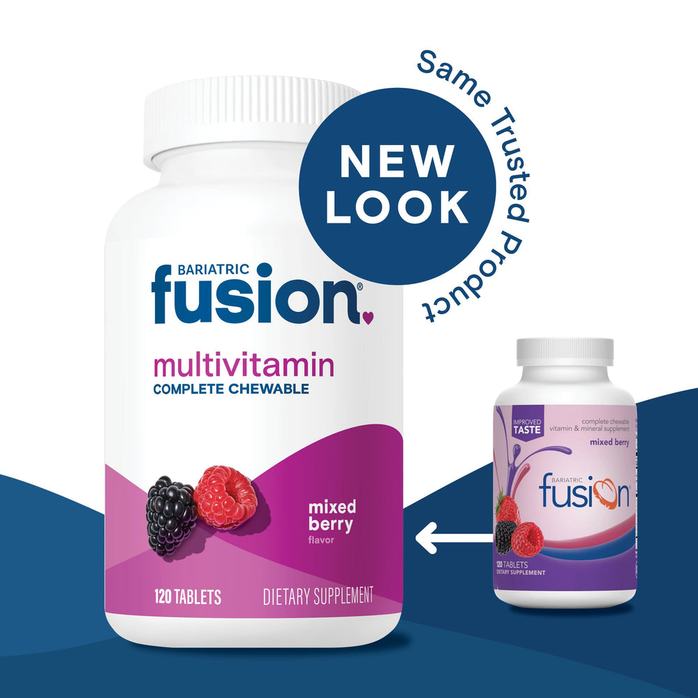 Bariatric Fusion mixed berry flavor chewables suggest a pleasant daily routine.