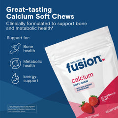 Close-up of strawberry-flavored Bariatric Fusion soft chews on plate.