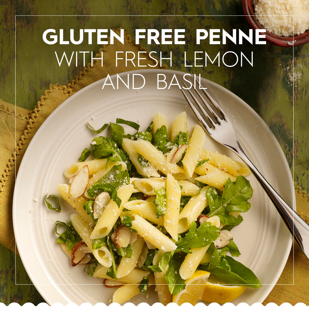 Barilla gluten free penne paired with tomato or cream sauces