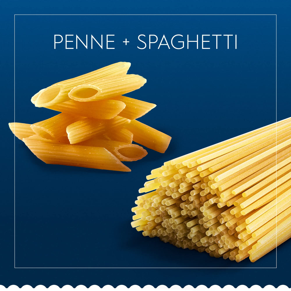 Barilla non-GMO and kosher certified label on packaging
