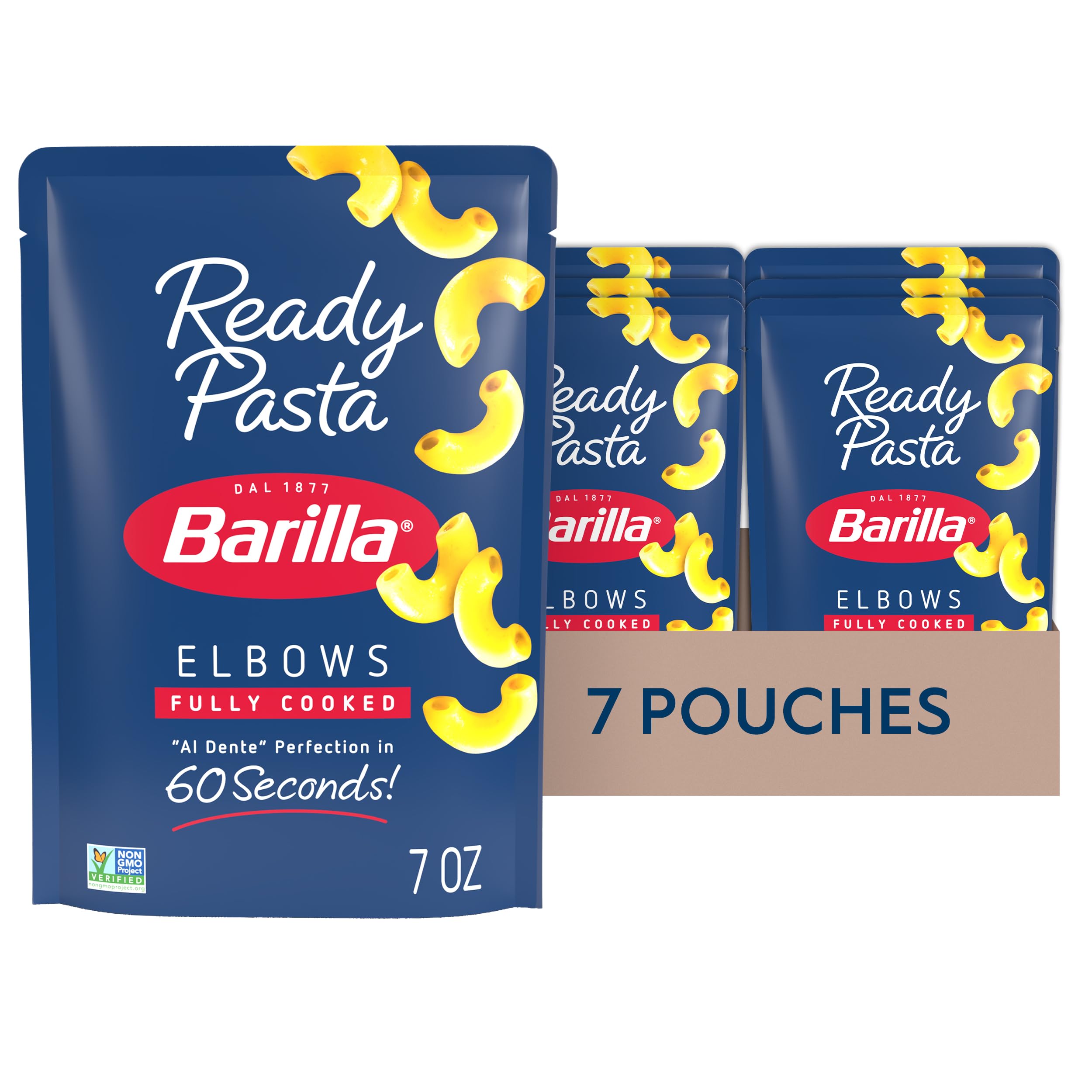 Barilla Ready Pasta elbows pouch, quick 60-second meal option for busy cooks