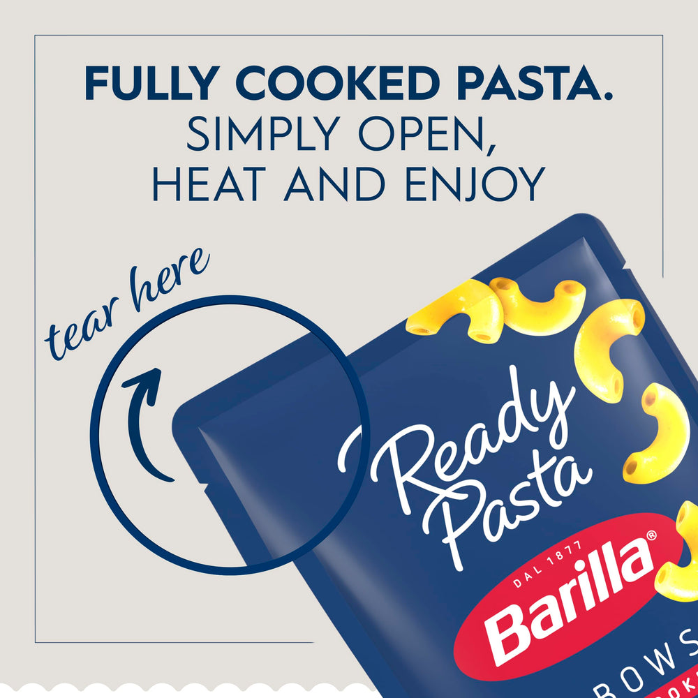Barilla Ready Pasta elbows ideal for quick salads or hot meals
