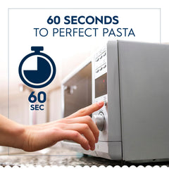 Barilla Ready Pasta penne served with sauce for al dente flavor in minutes.