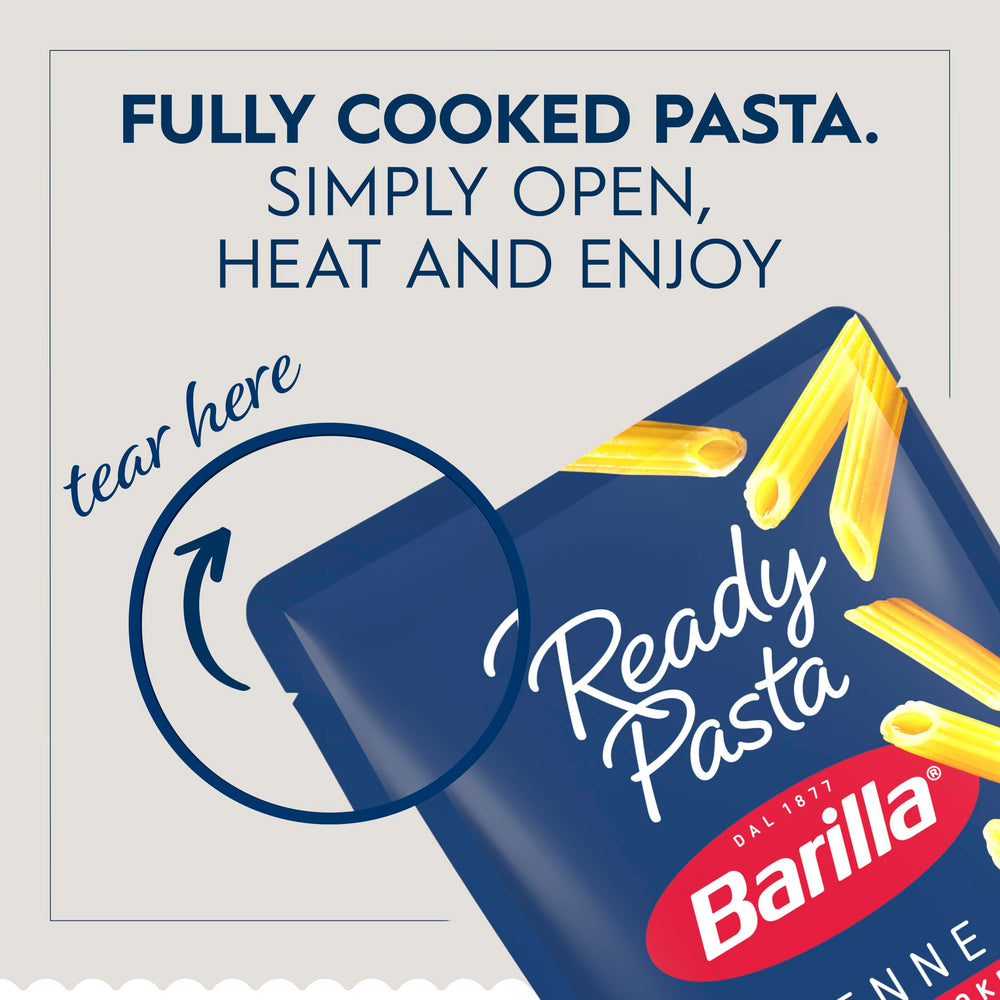 Barilla Ready Pasta quick meal idea image, fast and flavorful pasta bowl.