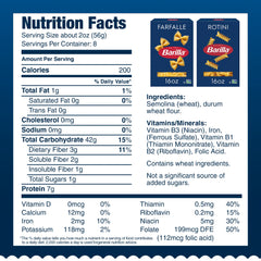 BARILLA Rotini pasta front view with corkscrew twists for saucy dishes