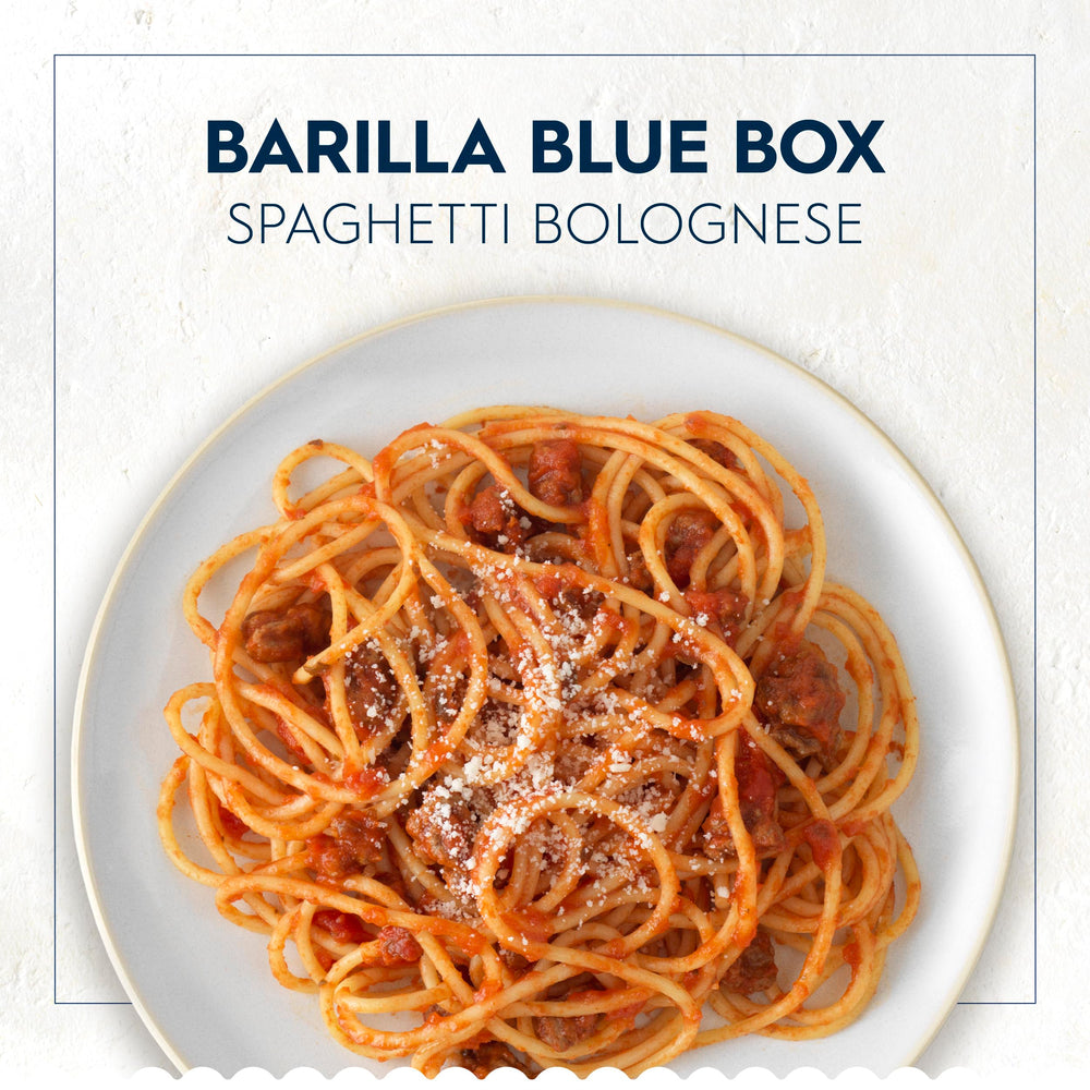 Barilla spaghetti with tomato sauce for quick family meals.